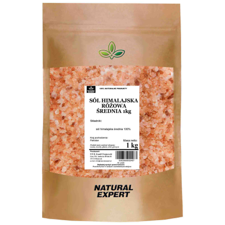SÓL HIMALAJSKA RÓŻOWA ŚREDNIA 1kg
